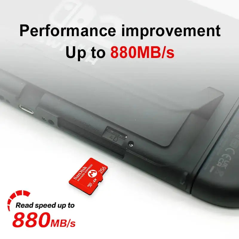 SanDisk MicroSD Express Memory Card for Nintendo Switch 2 256GB Micro SD Card Professional Switch2 Storage Card MicroSDXC Cards