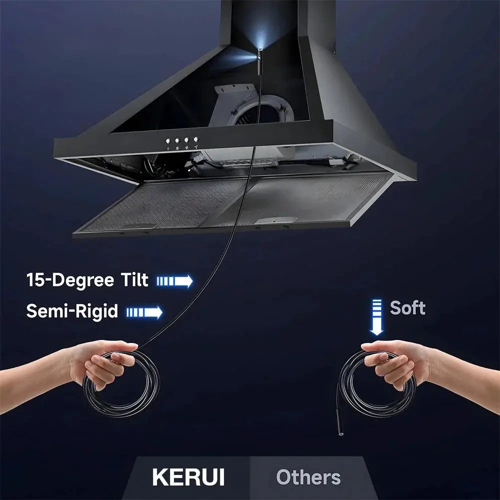 KERUI Endoscope Camera Dual Lens TypeC LED IP67 Waterproof iPhone iPad Android - stepyours.com