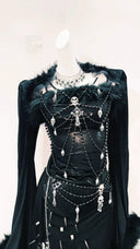 Statement Beaded Dress for Streetwear