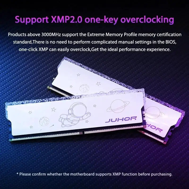 Juhor RGB DDR4 8GB 16GB 3200MHz Gaming Memory RAM Module
