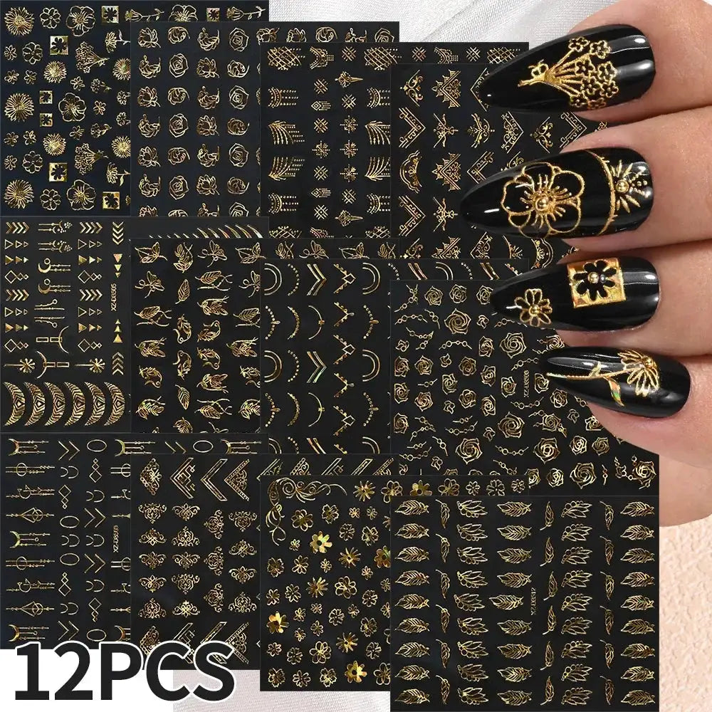 Gold Leaf Nail Art Stickers — product view 8