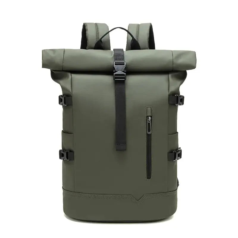EURCOOL Mochilas Men's Backpack Waterproof Rollup Backpack Women Travel Expandable USB Charging Large Capacity Laptop Bag