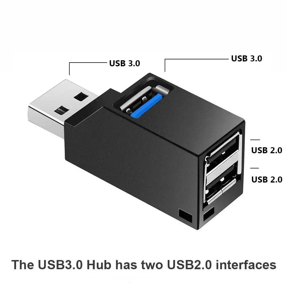USB Hub Splitter 3 Ports For PC High Speed Connectivity