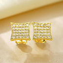 Gold Filled Square Stud Earrings