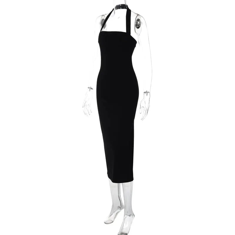 Flattering Halter Maxi Dress for Prom — product view 9