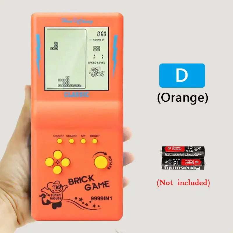 Classic Retro Handheld Game Players for Tetris Console Large Screen Children's Nostalgic Pocket Game Machine Kids Puzzle Toys