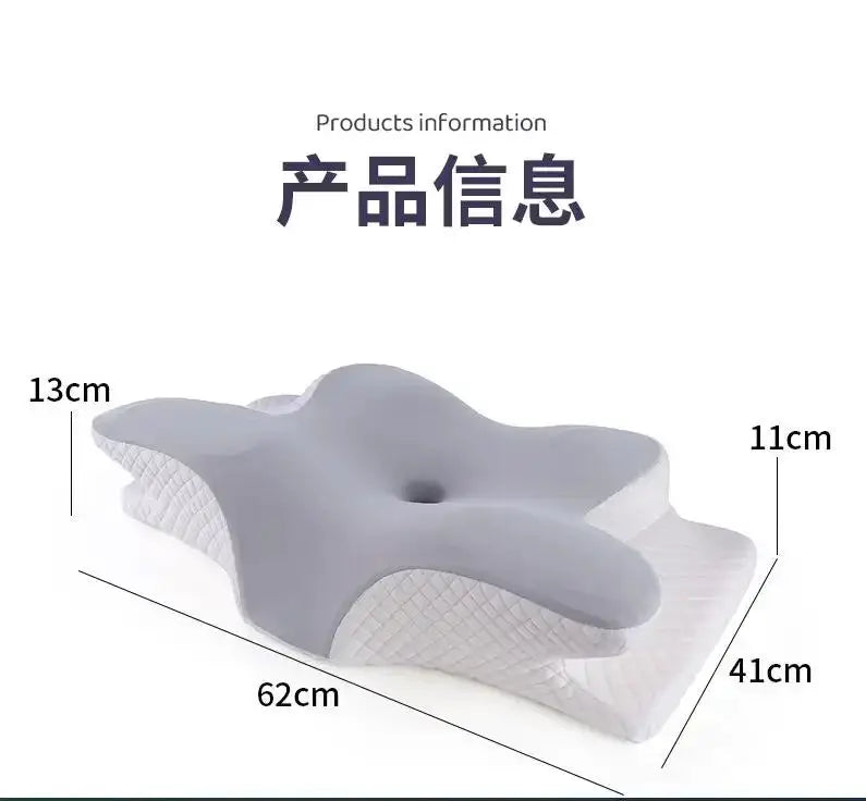 Cervical Neck Pillow Memory Foam Orthopedic Contour Support