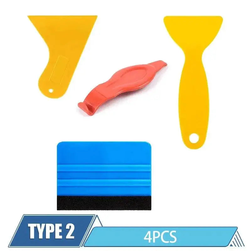 Car Vinyl Film Wrap Kit Safe Durable Wrapping Tools For DIY