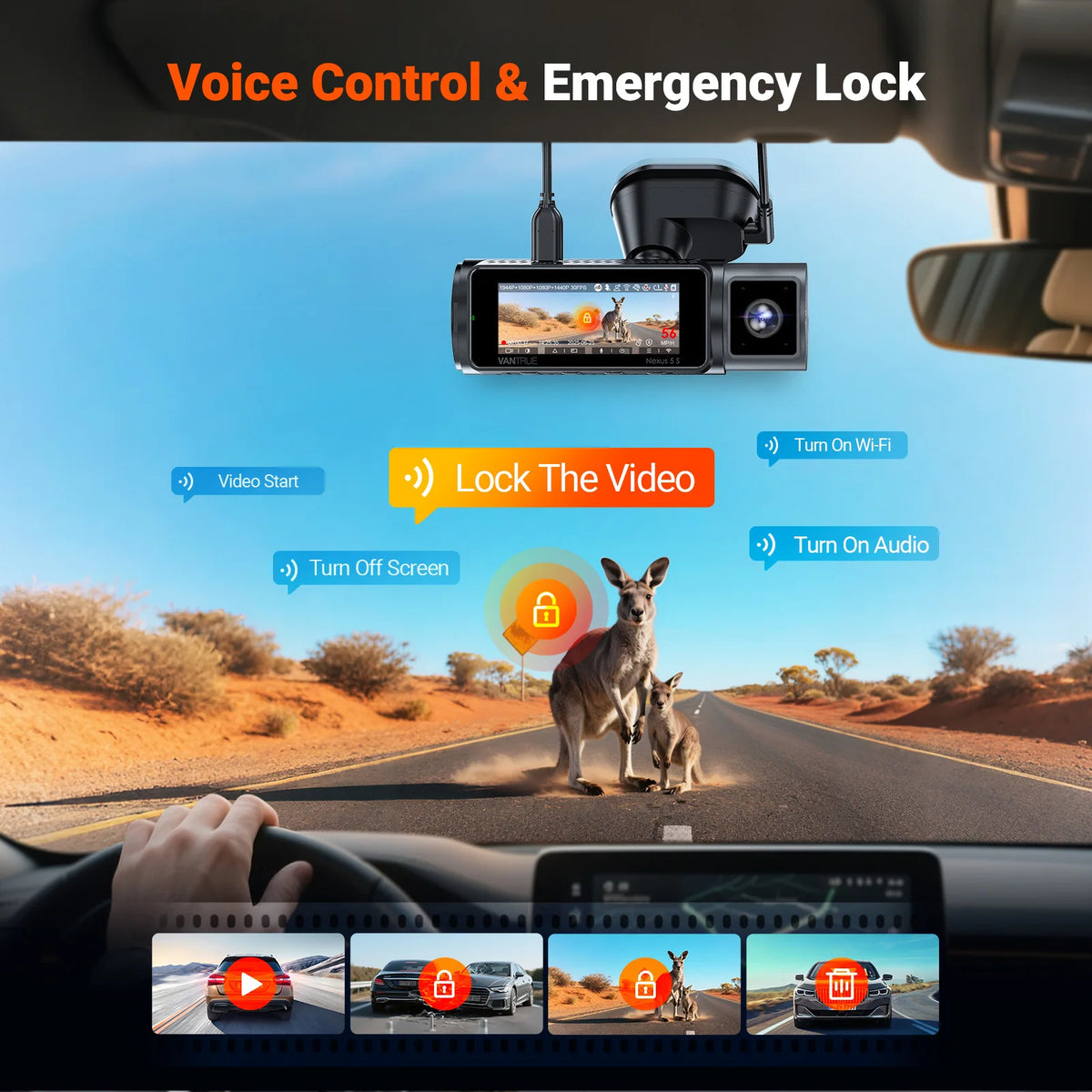 Vantrue DashCam Channel WiFi Degree STARVIS IR Night Vision LTE — product view 4