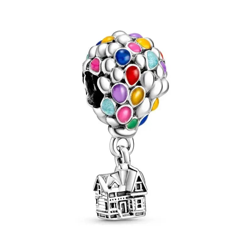 925 Silver Hot Air Ball Pendant Charm Collection Bracelets