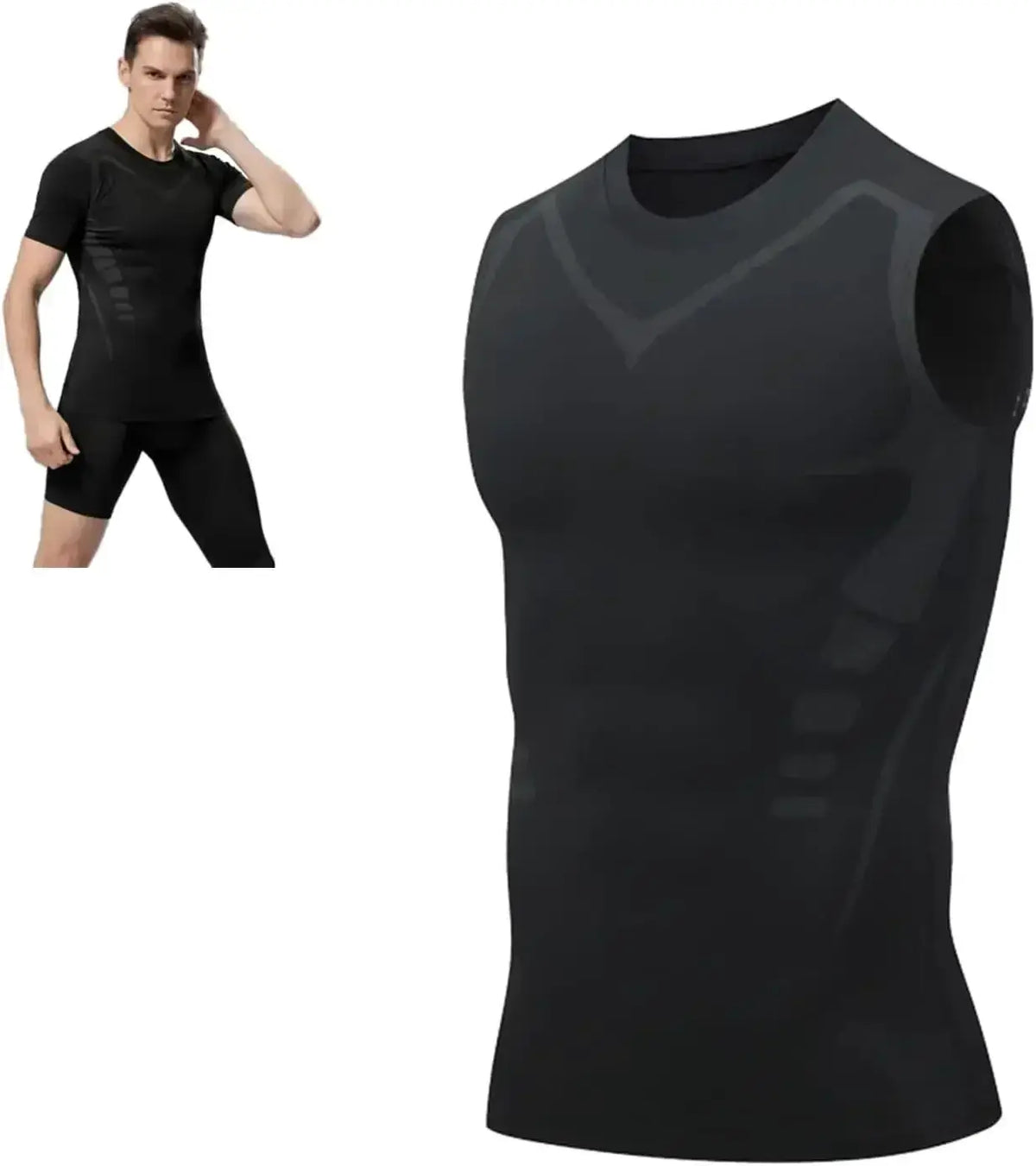 Core Shaping Vest for Men Defined Abs — product view 8