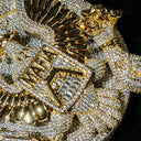 Gold Plated Cz Eagle Pendant