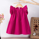 Korean Style Baby Girl Dress with Adorable Flying Sleeves