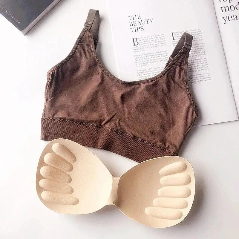 Sexy Women Lingerie Tube Top Bra No Steel Ring Gather