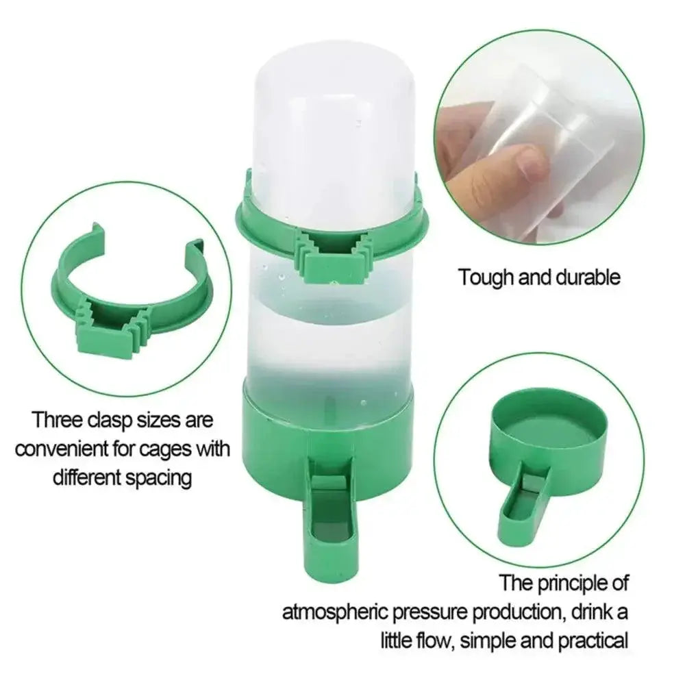 Automatic Bird Feeder Water Drinker Fountain For Parrot Cage