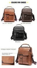 Men's iPad Shoulder Bag in PU Leather