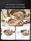 5.5L Electric Fry Pan for Family Meals