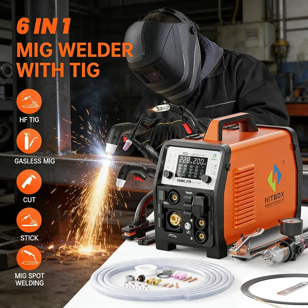 HITBOX HBMC270 Welding and Plasma Cutting Combo — product view 2