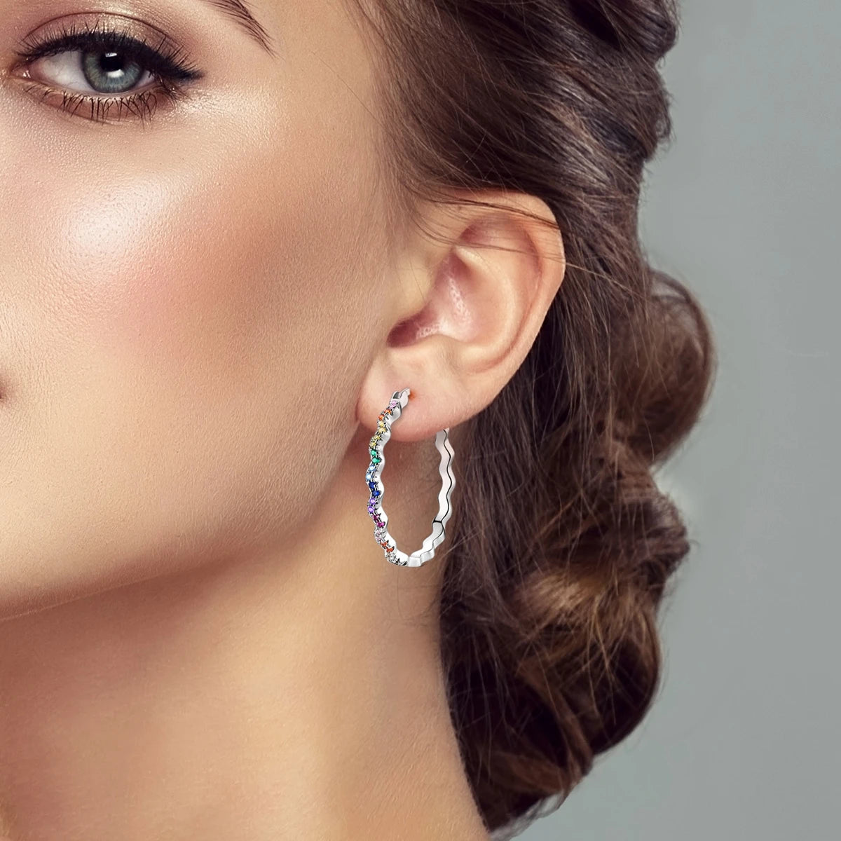 Mula Sterling Silver Earring Colorful
