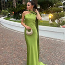 Elegant Satin Gown for Women Evening