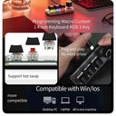 Mini Keyboard - 3 Keys 1 Knob RGB Gaming Macro Pad