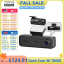 70Mai T800E Dash Cam 4K 3Ch GPS Voice Control