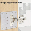 10Pc Cabinet Hinge Repair Plate Kit for Cupboard Door Hardware