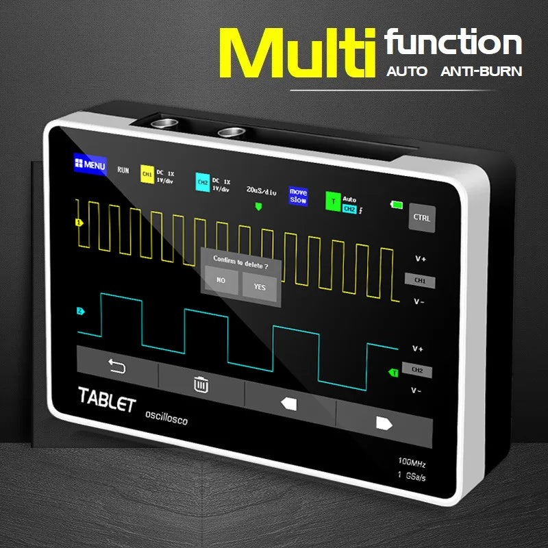 Touch Panel Digital Oscilloscope Dual Channel Bandwidth Sampling — product view 1