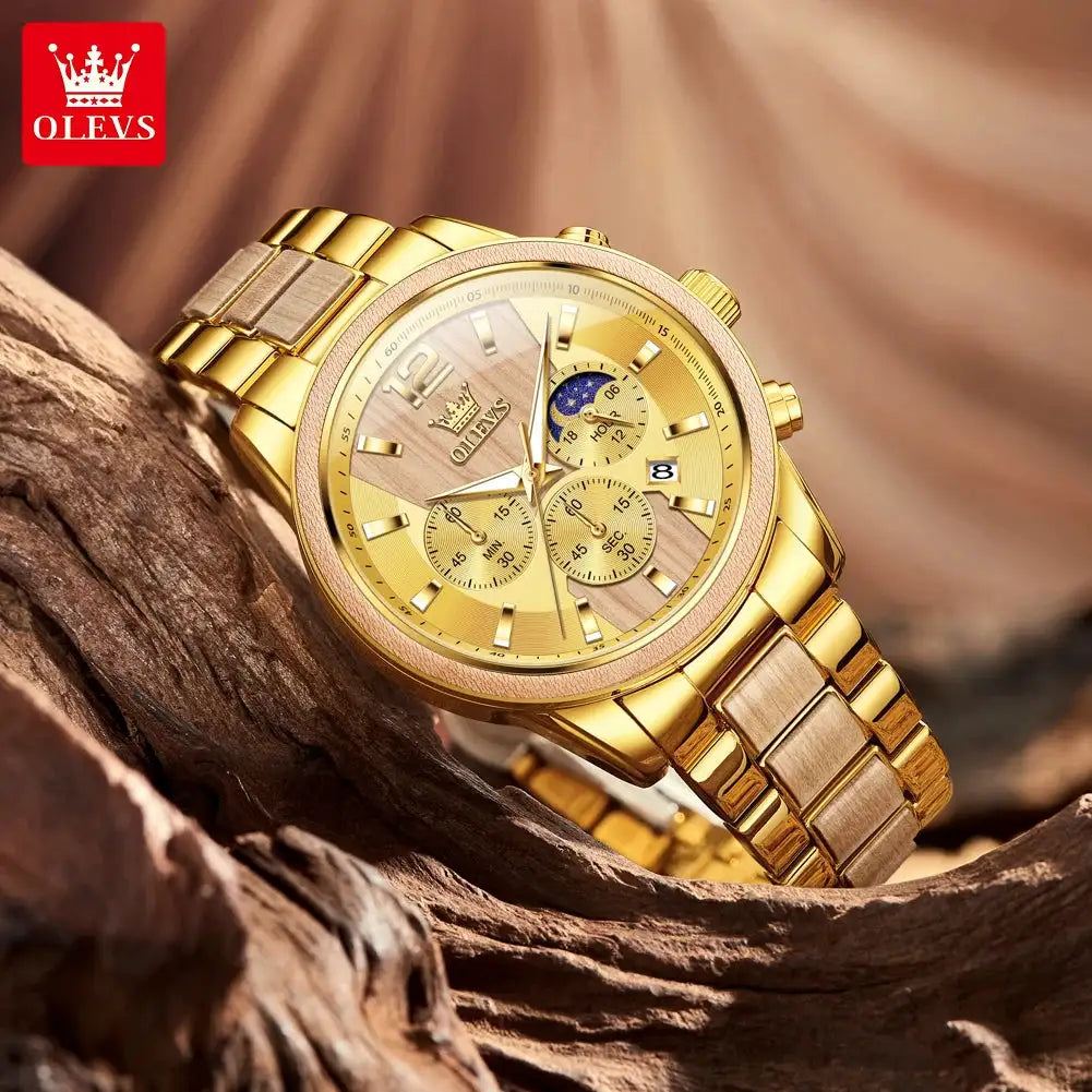 Olevs Classic Moon Phase Watch — product image 3