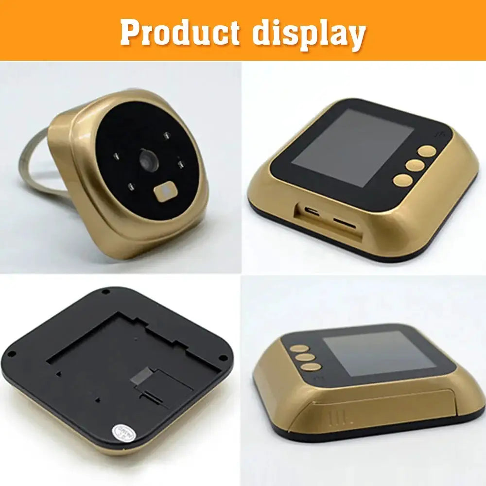 Video Doorbell Door Viewer Camera Door Peephole Door Camera Doorbell with Wireless Monitor Live Night Vision for Home Office