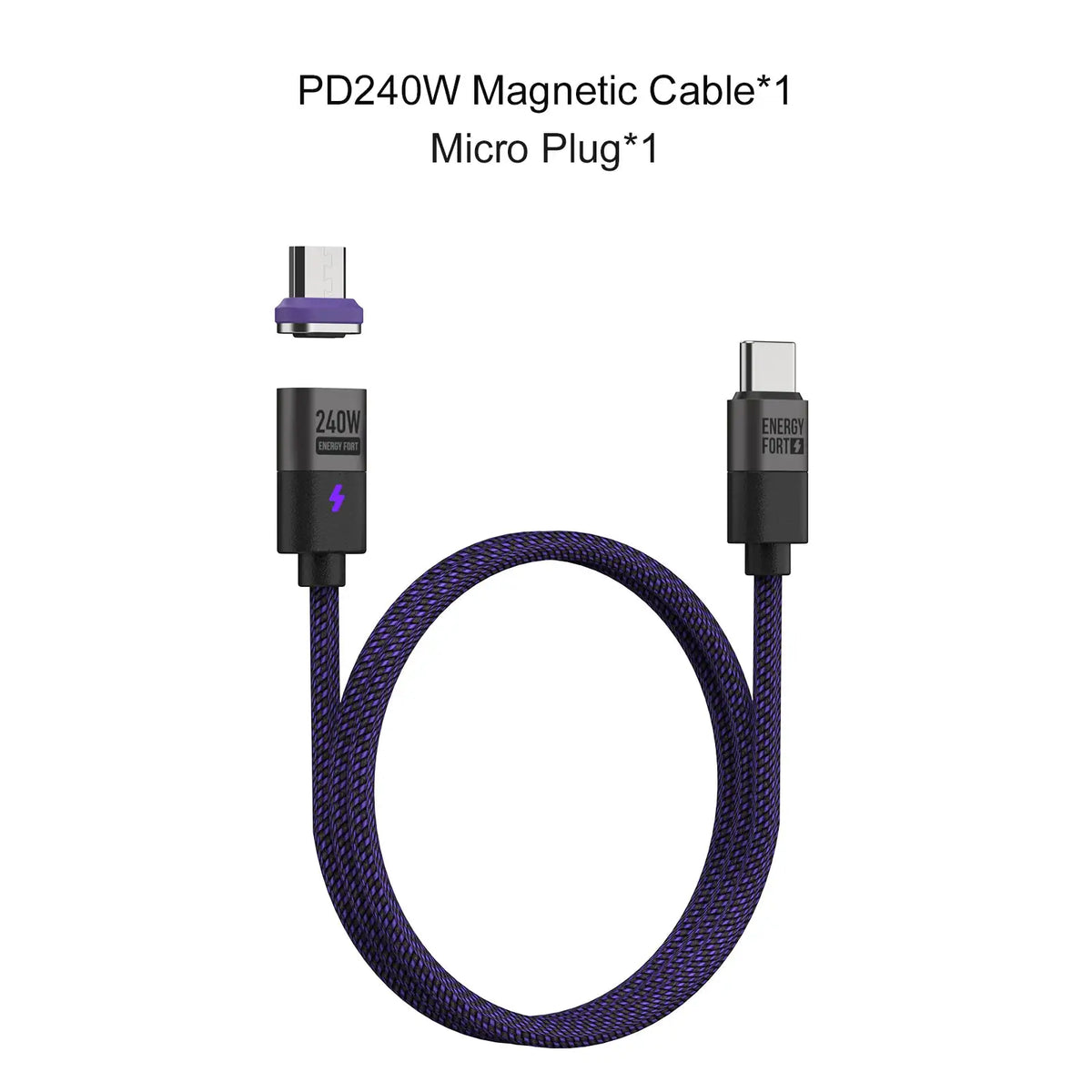 Braided Magnetic Fast Charge Cable — product view 14