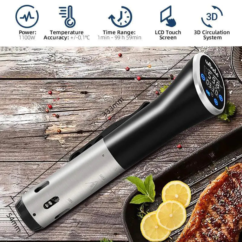 Wancle 1100W Sous Vide Cooker LCD Touch Circulator