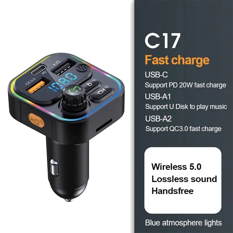 Bluetooth Car Transmitter - Fast Charge — product view 11