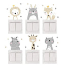Removable Nordic Animal Decals for Kids