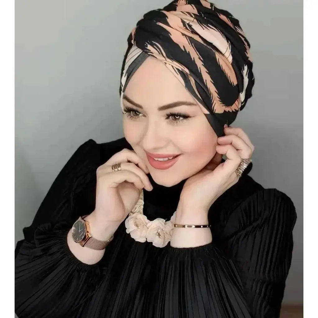 Modest Bubble Chiffon Hijab Cap For Versatile Wear