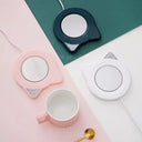 USB Mug Warmer Cup Heater Adjustable Temperature Keeps Coffee Tea Milk Warm