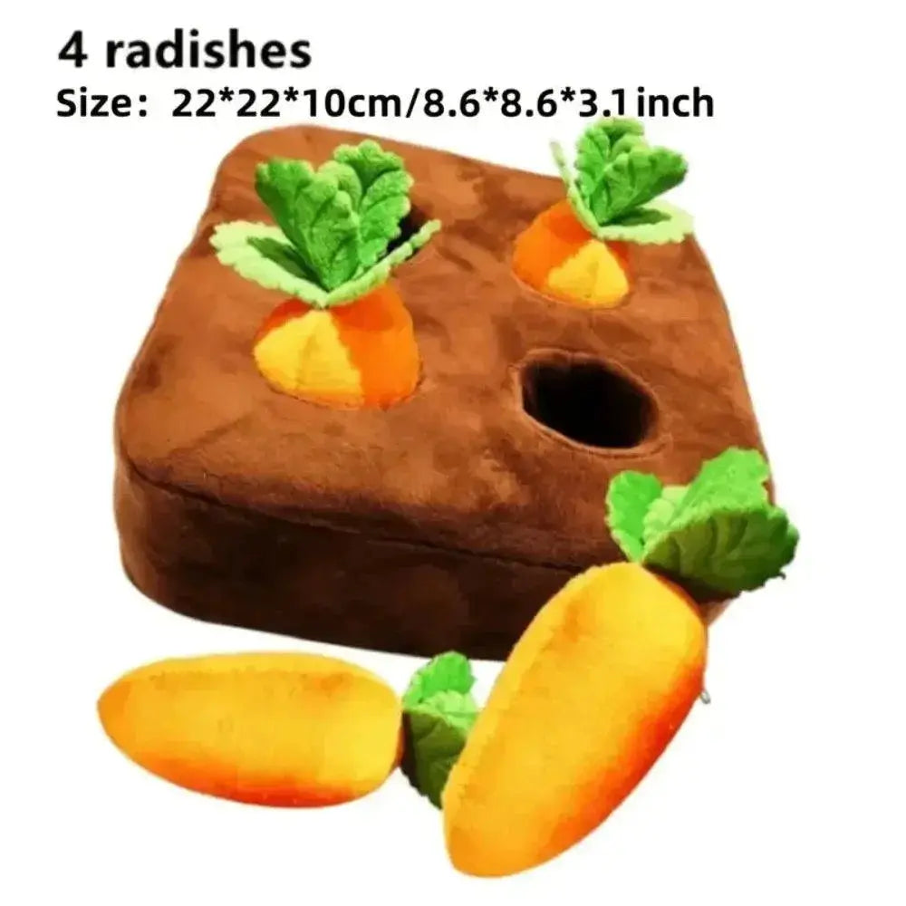Carrot Snuffle Mat For Dogs Cats Puzzle Toy With 12 Carrots