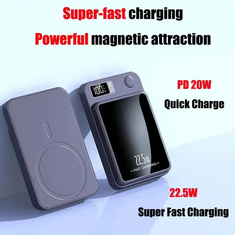 Magnetic Wireless Power Bank Fast Charging Revolution Device
