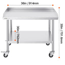 SucceBuy Stainless Steel Work Table