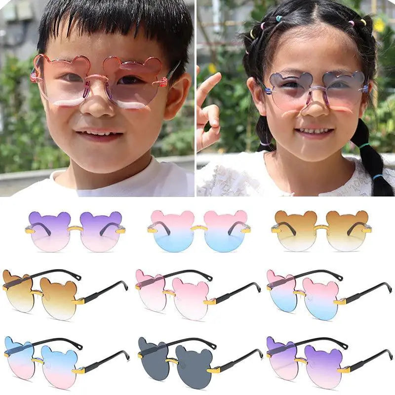 Adorable Cartoon Bear Kids Sunglasses UV400 Protection