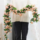 OurLume Silk Rose Vine - Lasting Decor