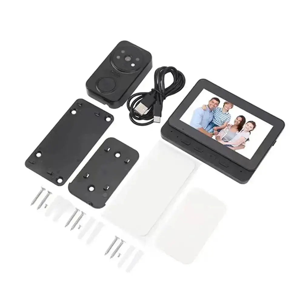 Wireless Video Doorbell Camera Bundle Smart Security with Night Vision 2.4G WiFi HD Motion Detection Cloud Storage by stepyours.com