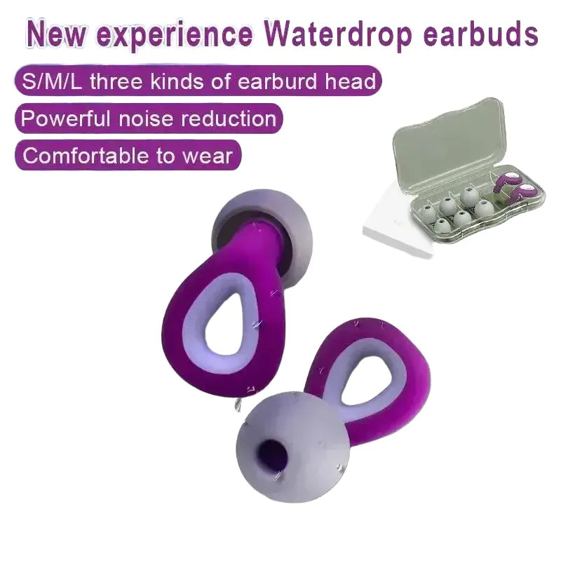 XINKATIOR Waterproof Anti Noise Silicone Earplugs for Sleep