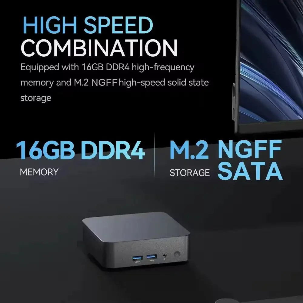 2026 Intel Core I9 10980HK Mini PC Windows 11 32GB DDR4 512GB 1TB SSD Portable Gaming Mini PC WiFi6 BT5.2 4K Mini Computer PC