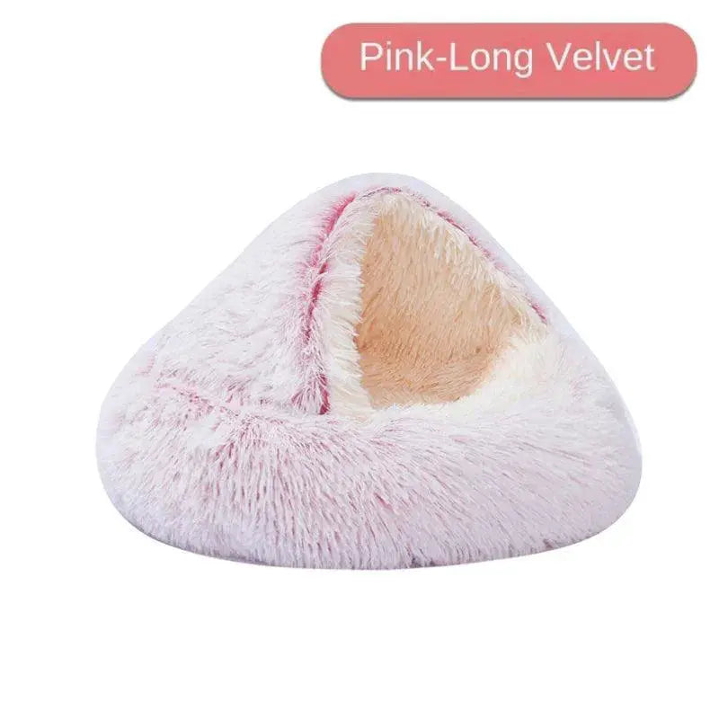 Cozy Plush SelfWarming Cat Bed Nest For Dogs And Cats