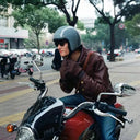 Vintage Open Face Motorcycle Helmet