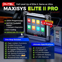 Autel MaxiSYS Elite II PRO TOP Diagnostic Tools J2534 ECU Programming Coding, Automotive Scanner Motor TruSpeed, 2 Years Update