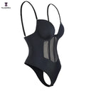 Plus Size Strap Bodysuit Corset - Seamless Shapewear