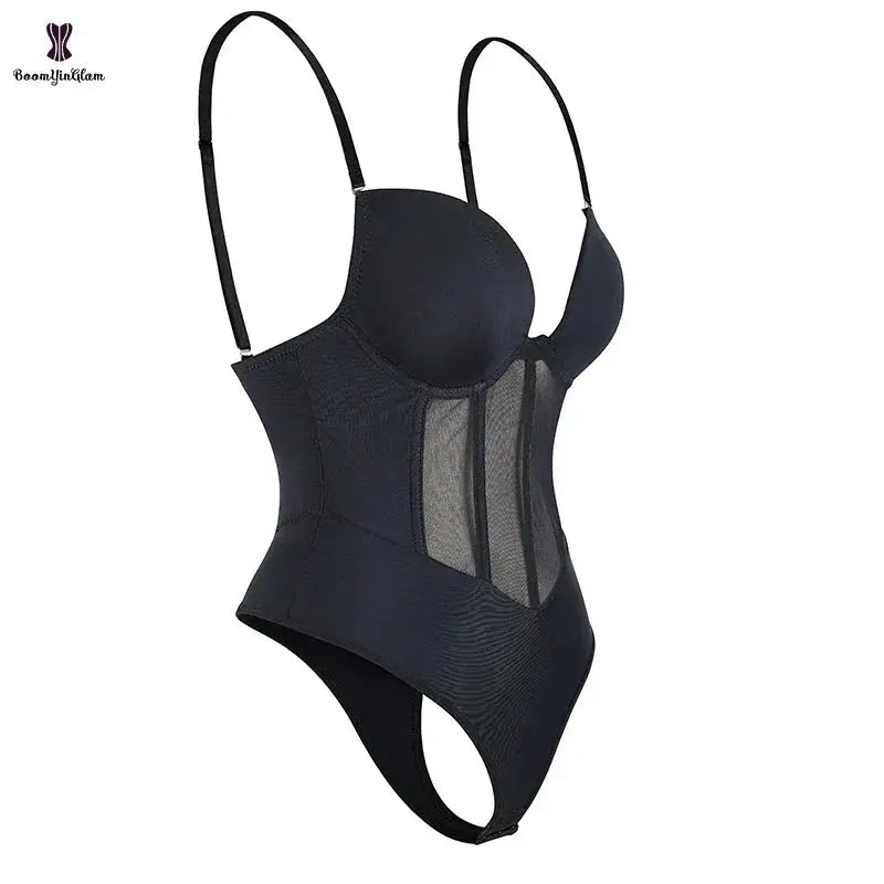 Plus Size Strap Bodysuit Corset Seamless Shapewear