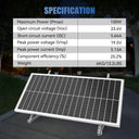 Rvpozwer 12.8V Rigid Solar Panel
